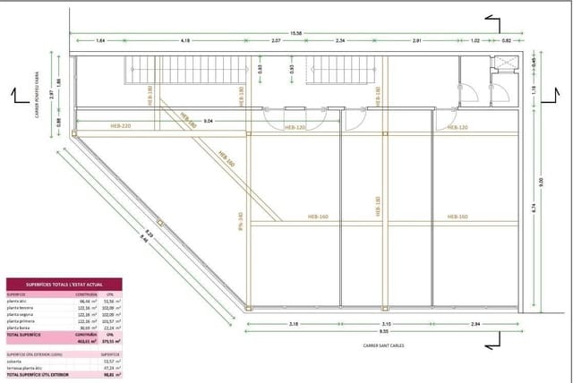 Oficina de 11 habitaciones en Santa Coloma de Gramenet en venta - 1.350.000 € (Ref: 9270207)
