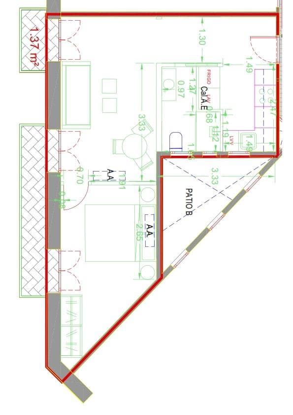 1 makuuhuone Asunto myytävänä paikassa Barcelona kaupunki - 355 000 € (Ref: 9891156)