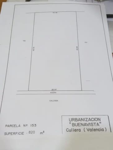 Terrain à Bâtir à vendre à Bonavista - Lago de San Lorenzo, Cullera - 60 000 € (Ref: 9832158)
