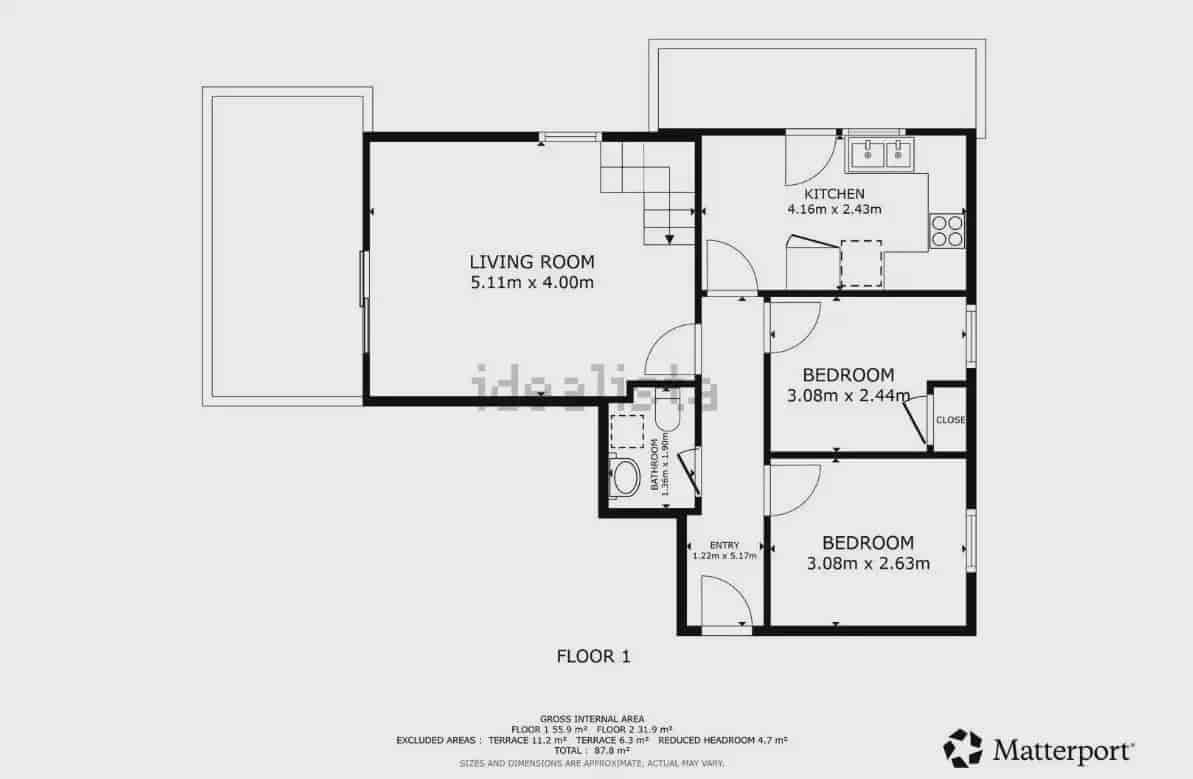 Casa de 2 habitaciones en Cullera en venta - 137.500 € (Ref: 9832165)