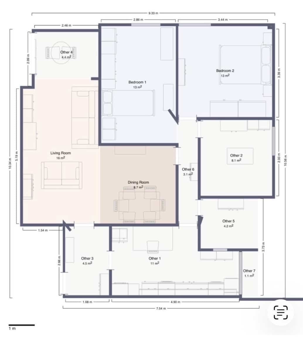 3 sypialnia Mieszkanie na sprzedaż w Miasto Malaga - 350 000 € (Ref: 9014975)