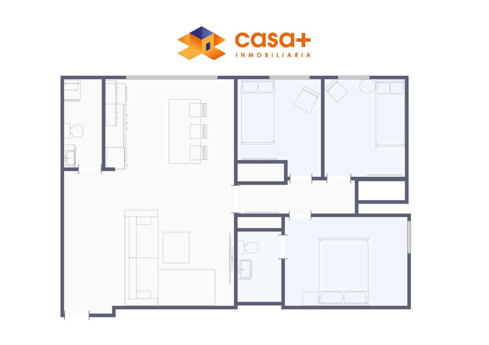 Piso de 3 habitaciones en La Cala del Moral en venta con garaje - 390.000 € (Ref: 9506091)