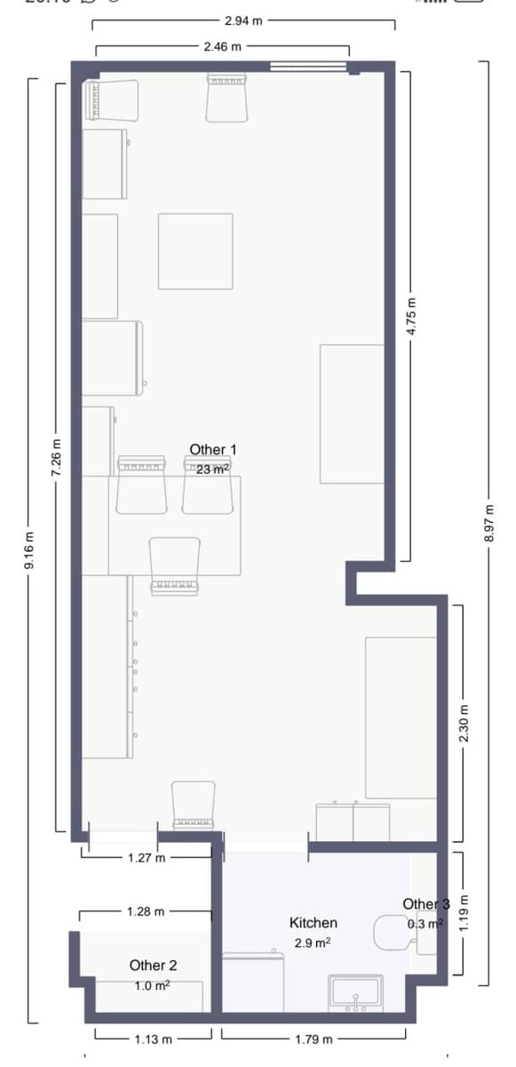 Kommersiell til salgs i Malaga by - € 110 000 (Ref: 9672276)
