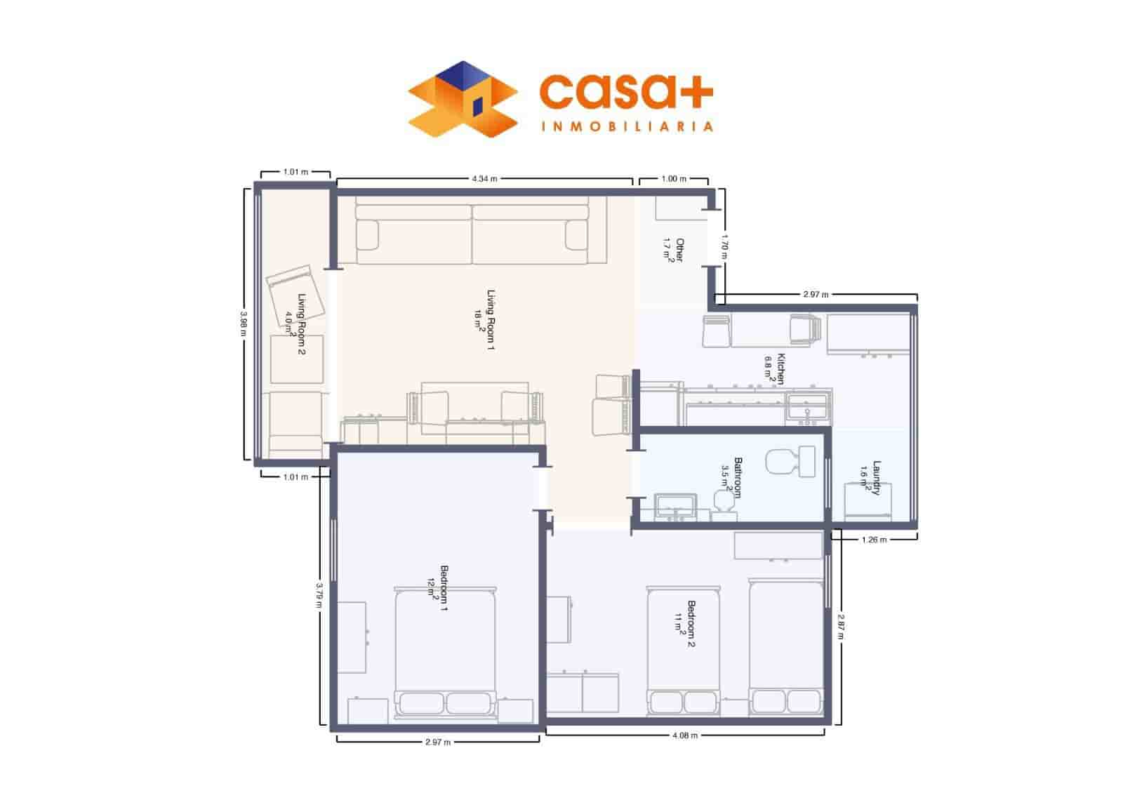 2 bedroom Flat for sale in Malaga city - € 246,500 (Ref: 9721791)