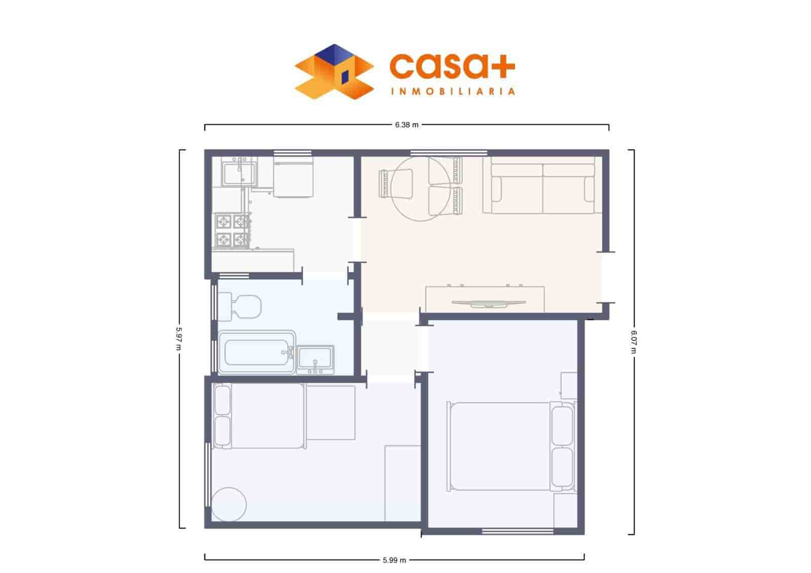 2 bedroom Flat for sale in Malaga city - € 208,100 (Ref: 9726744)