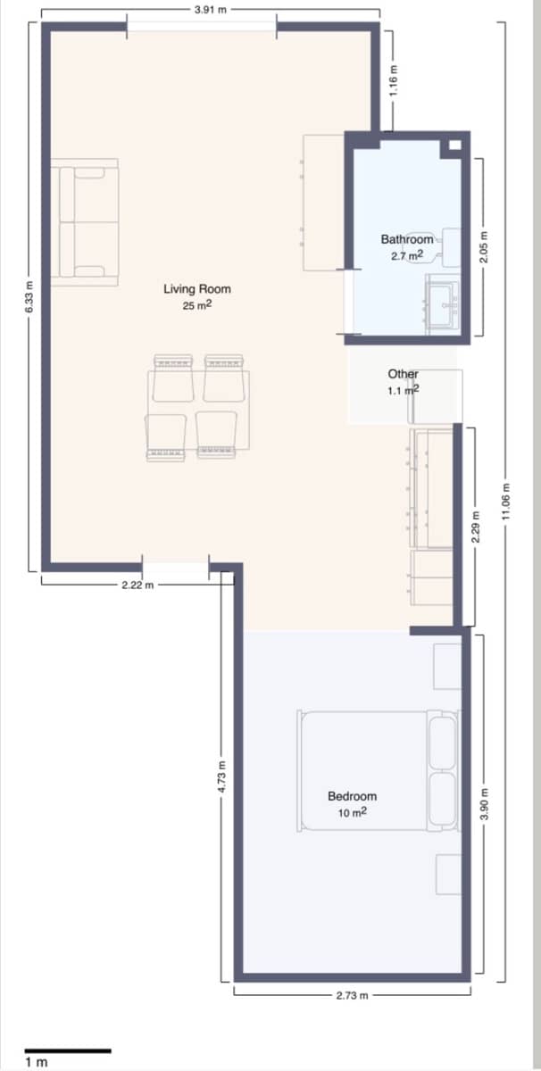 1 sovrum Studio till salu i Malaga stad - 240 000 € (Ref: 9778264)