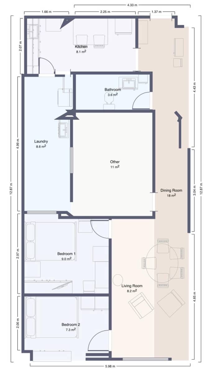 3 slaapkamer Flat te koop in Malaga stad - € 199.900 (Ref: 9780791)