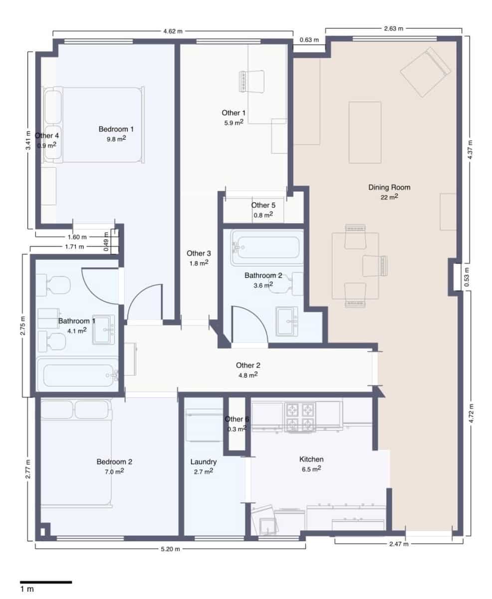 3 Zimmer Wohnung zu verkaufen in Malaga Stadt mit Pool Garage - 420.000 € (Ref: 9981310)