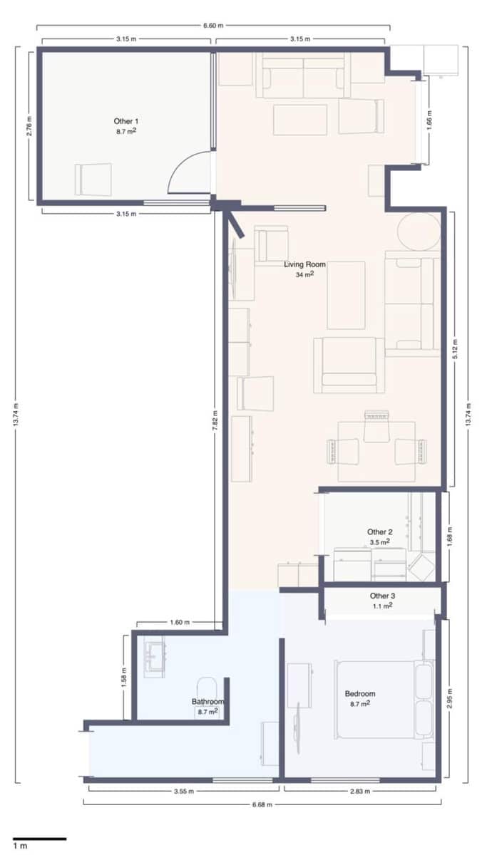 1 sovrum Lägenhet till salu i Malaga stad - 209 000 € (Ref: 9981312)