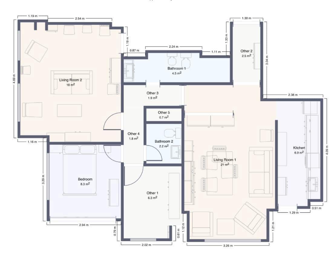 4 chambre Appartement à vendre à Malaga ville - 355 000 € (Ref: 9981313)