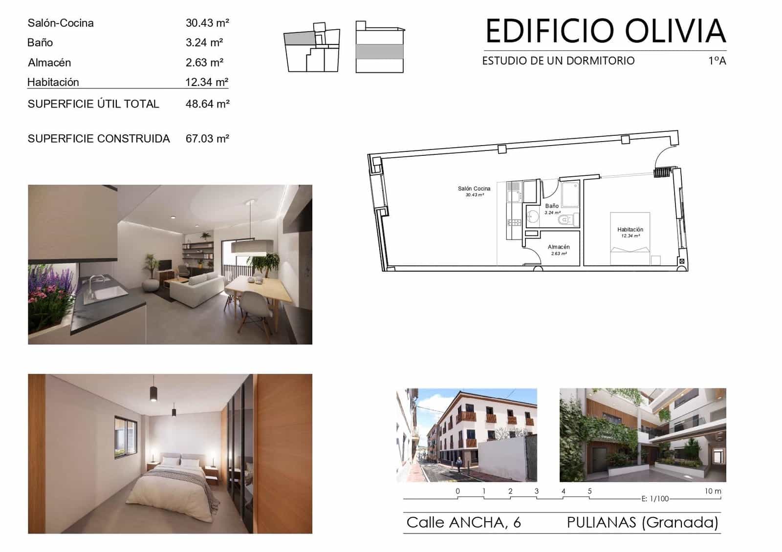 1 makuuhuone Asunto myytävänä paikassa Pulianas mukana 
autotalli - 127 357 € (Ref: 9674880)