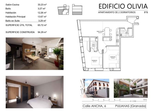 2 bedroom Flat for sale in Pulianas with garage - € 175,617 (Ref: 9674881)