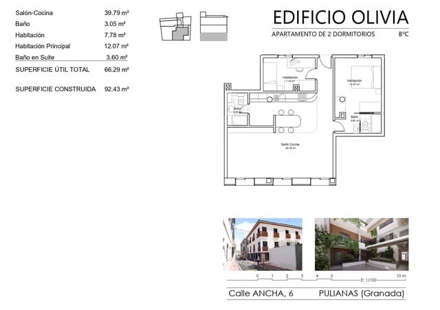 2 bedroom Flat for sale in Pulianas with garage - € 175,617 (Ref: 9674881)