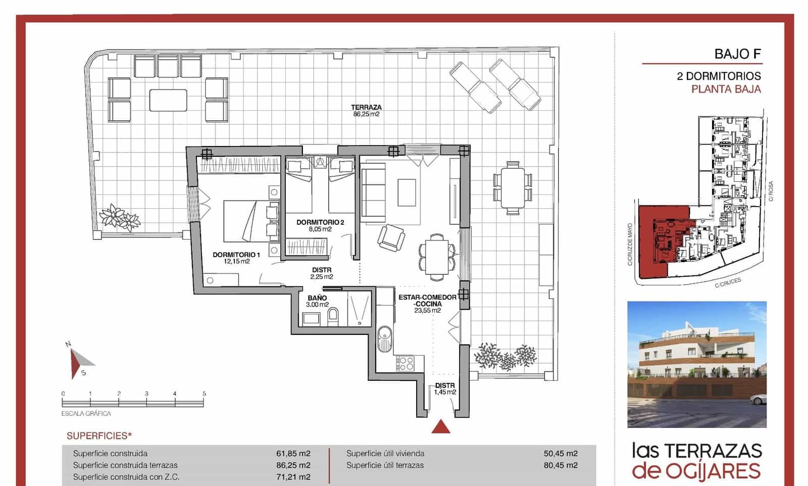 Apartamento de 2 habitaciones en Ogíjares en venta con garaje - 210.000 € (Ref: 9674893)