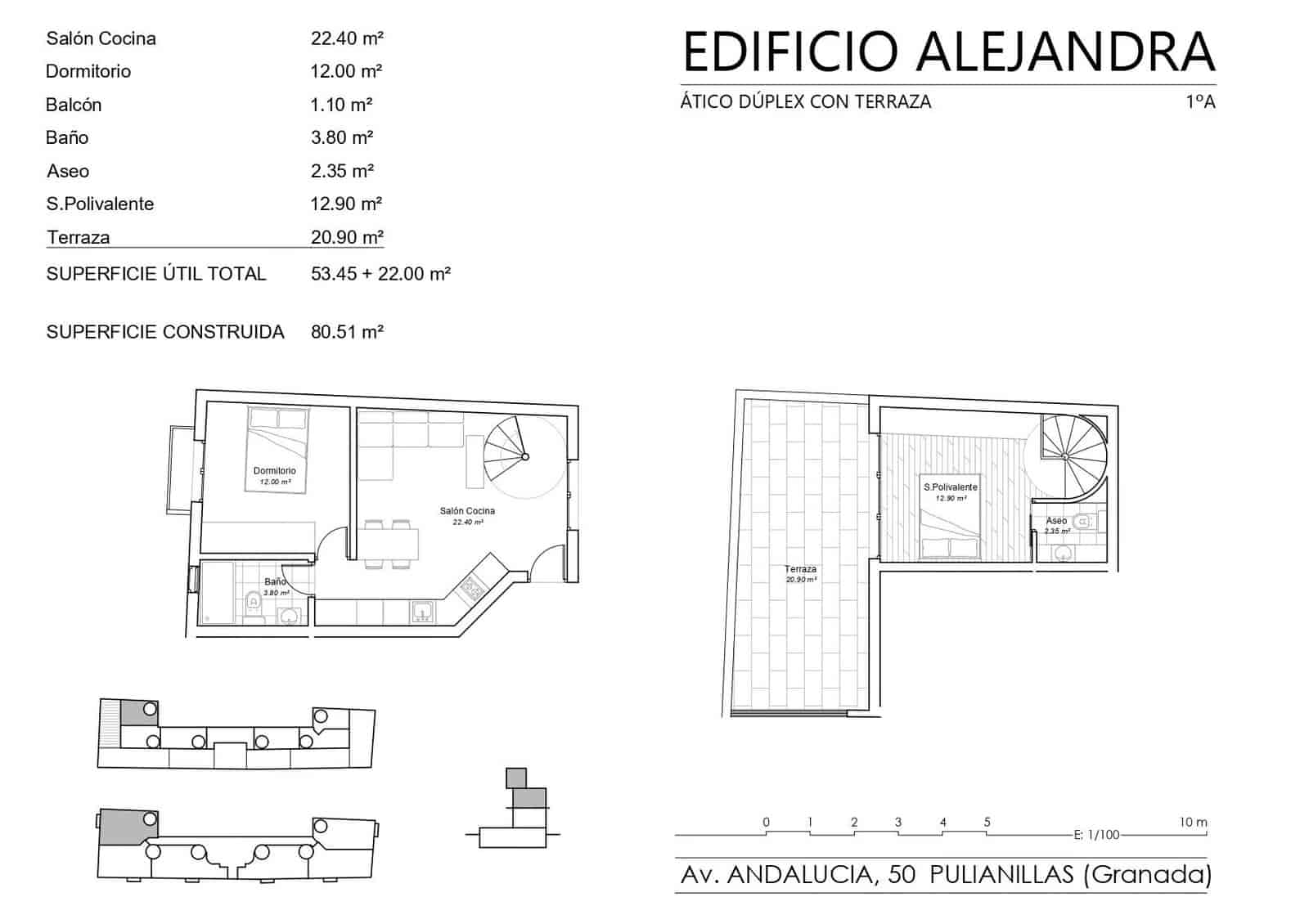 1 bedroom Flat for sale in Pulianas with garage - € 103,151 (Ref: 9674926)
