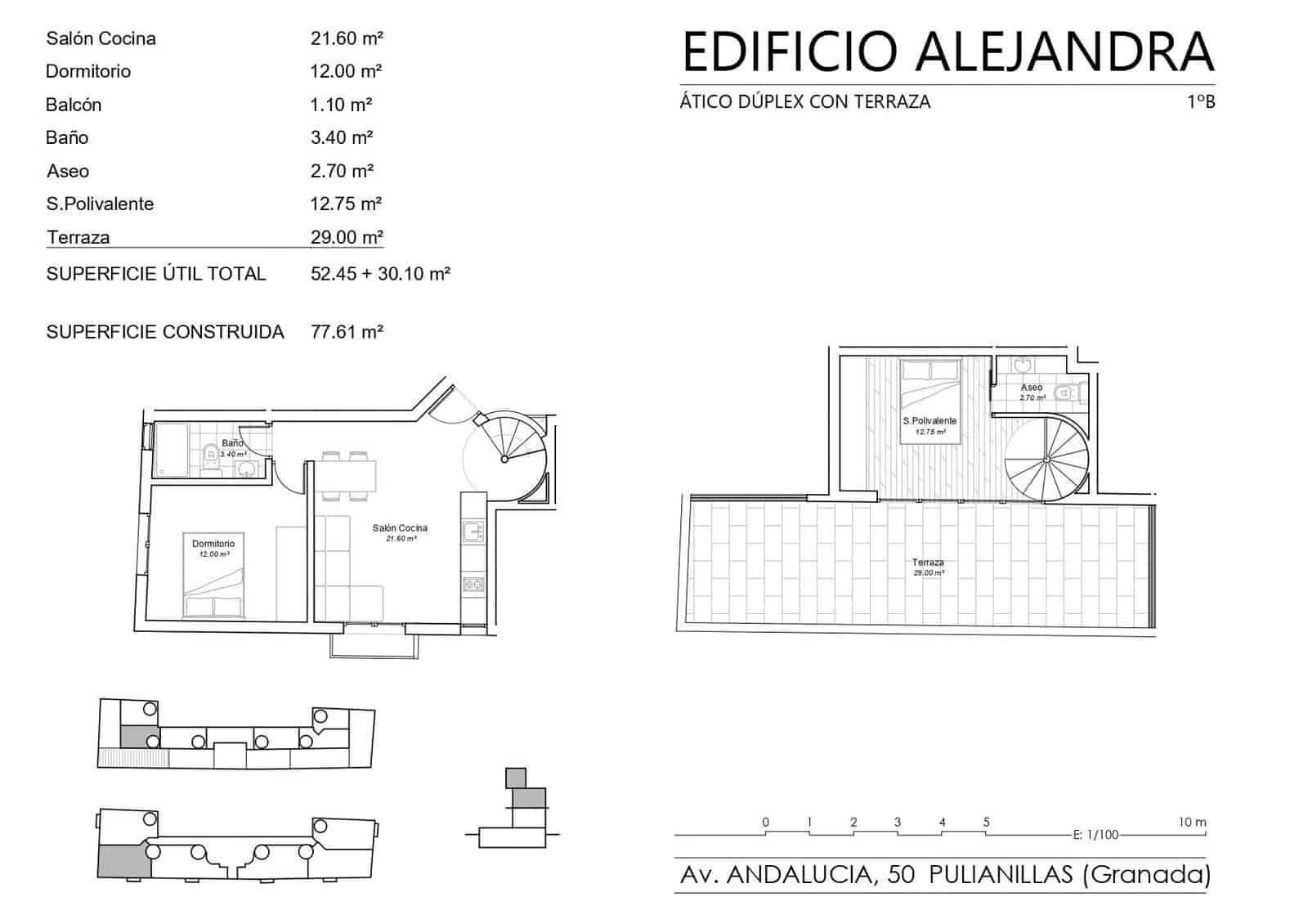 1 bedroom Flat for sale in Pulianas with garage - € 103,151 (Ref: 9674926)