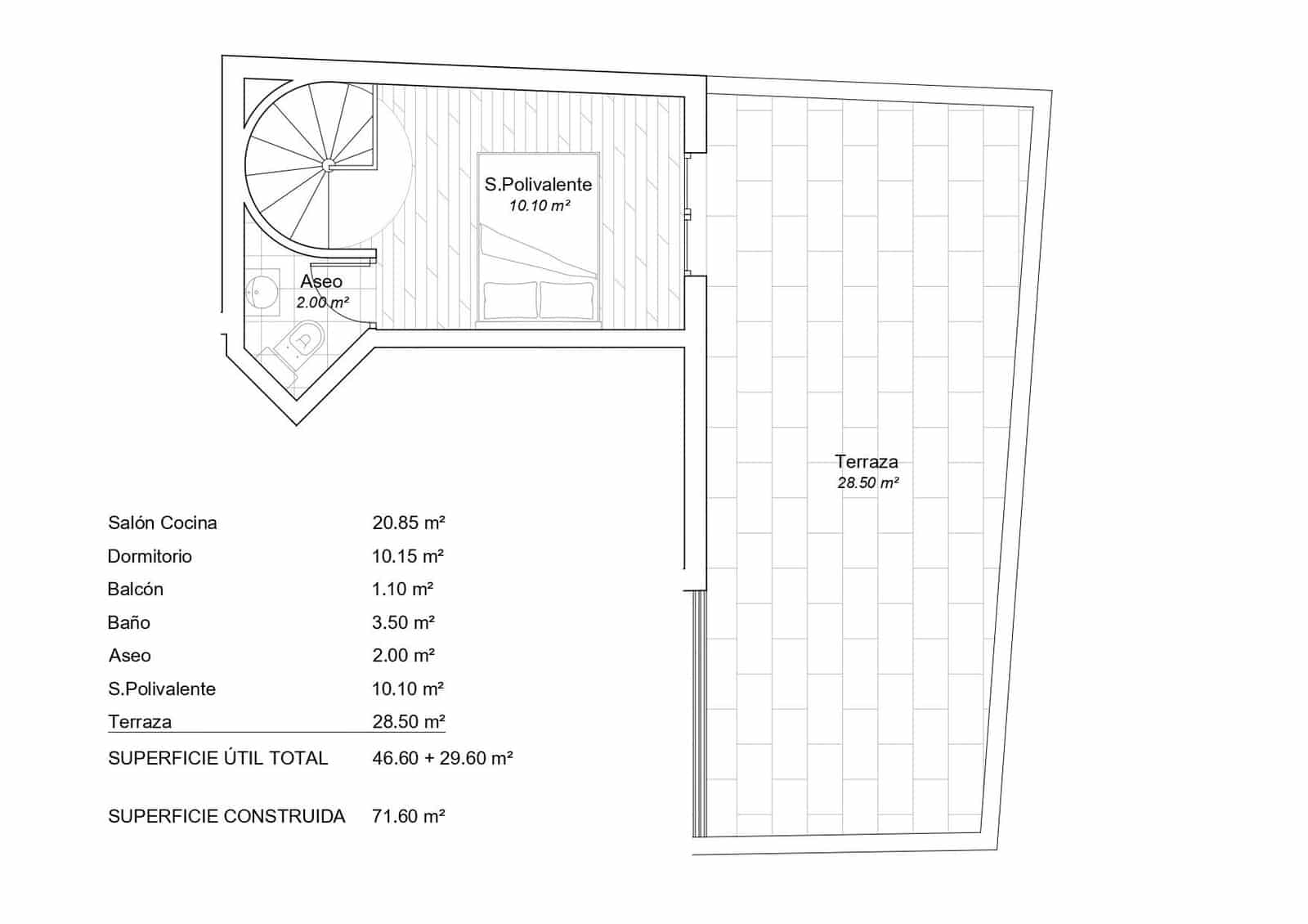 Piso de 2 habitaciones en Pulianas en venta con garaje - 136.040 € (Ref: 9674927)