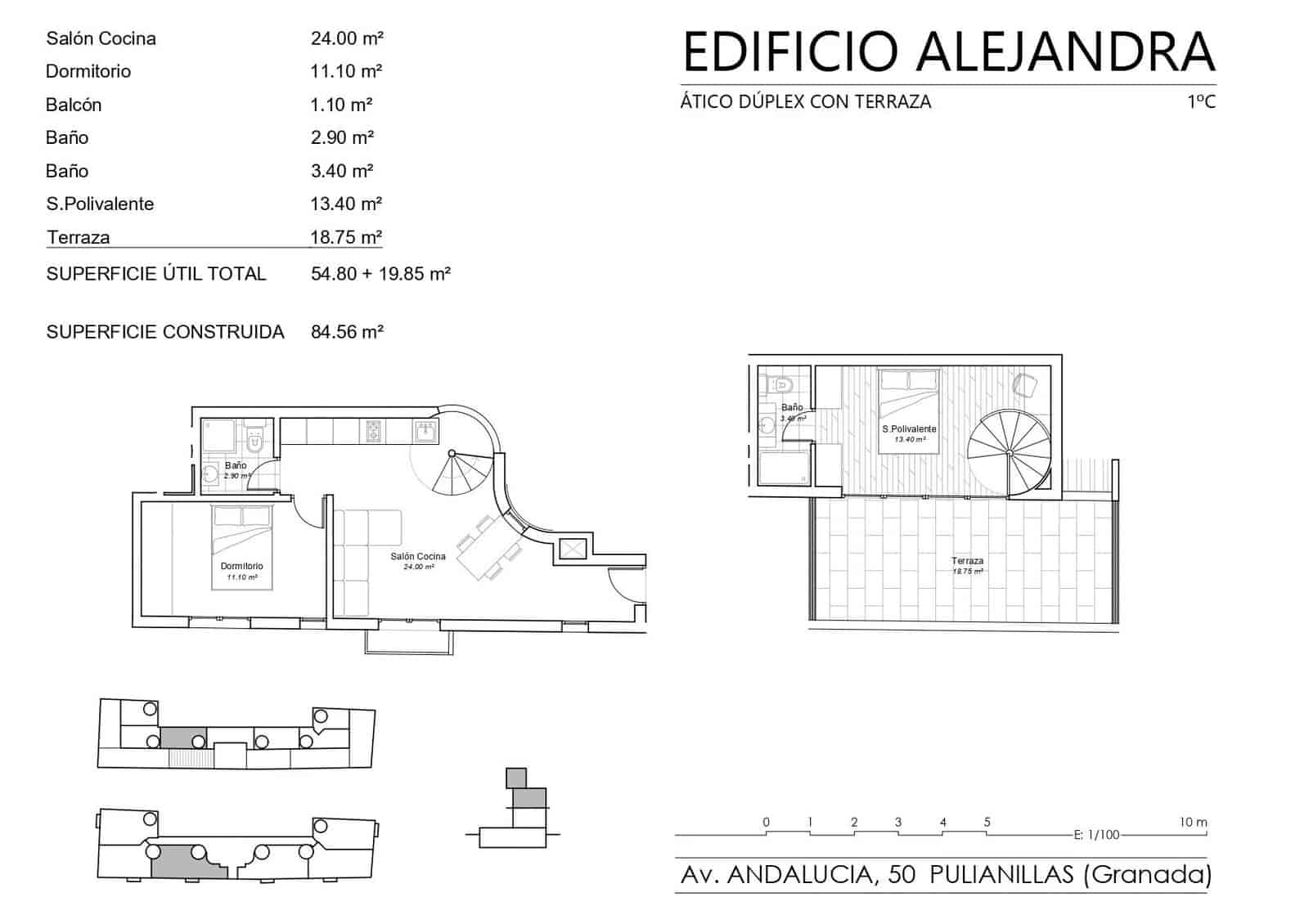3 bedroom Flat for sale in Pulianas with garage - € 187,340 (Ref: 9674928)