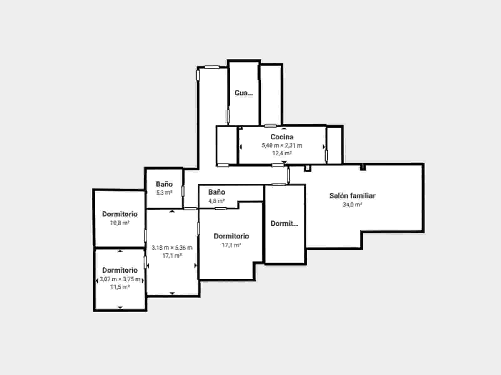 4 makuuhuone Asunto myytävänä paikassa Granada kaupunki mukana 
autotalli - 620 000 € (Ref: 9674934)