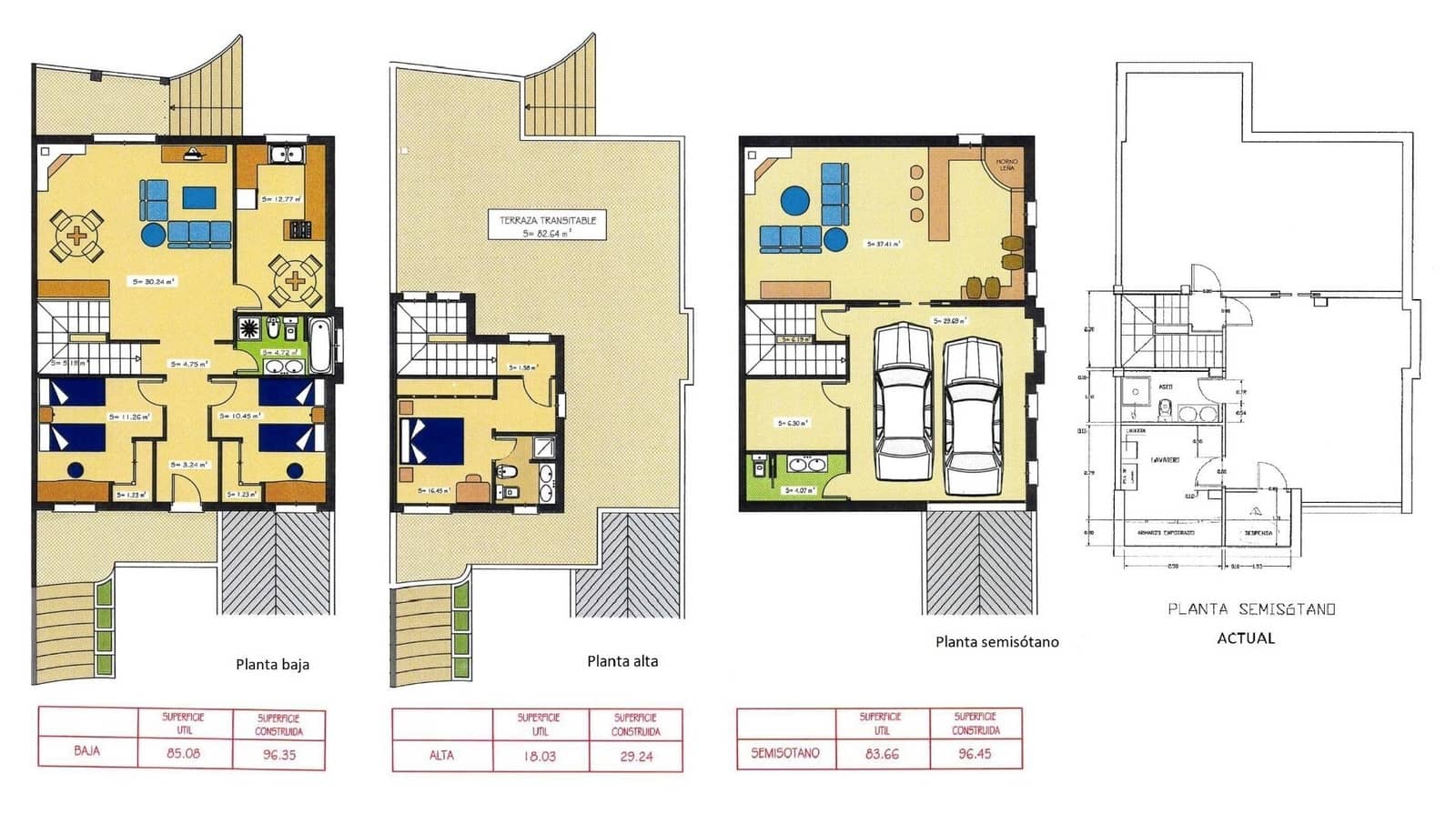 Pareado de 4 habitaciones en Las Gabias en venta con piscina garaje - 384.900 € (Ref: 9674937)