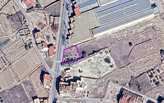 Ubebygd land til salgs i Pliego - € 12 000 (Ref: 9100682)