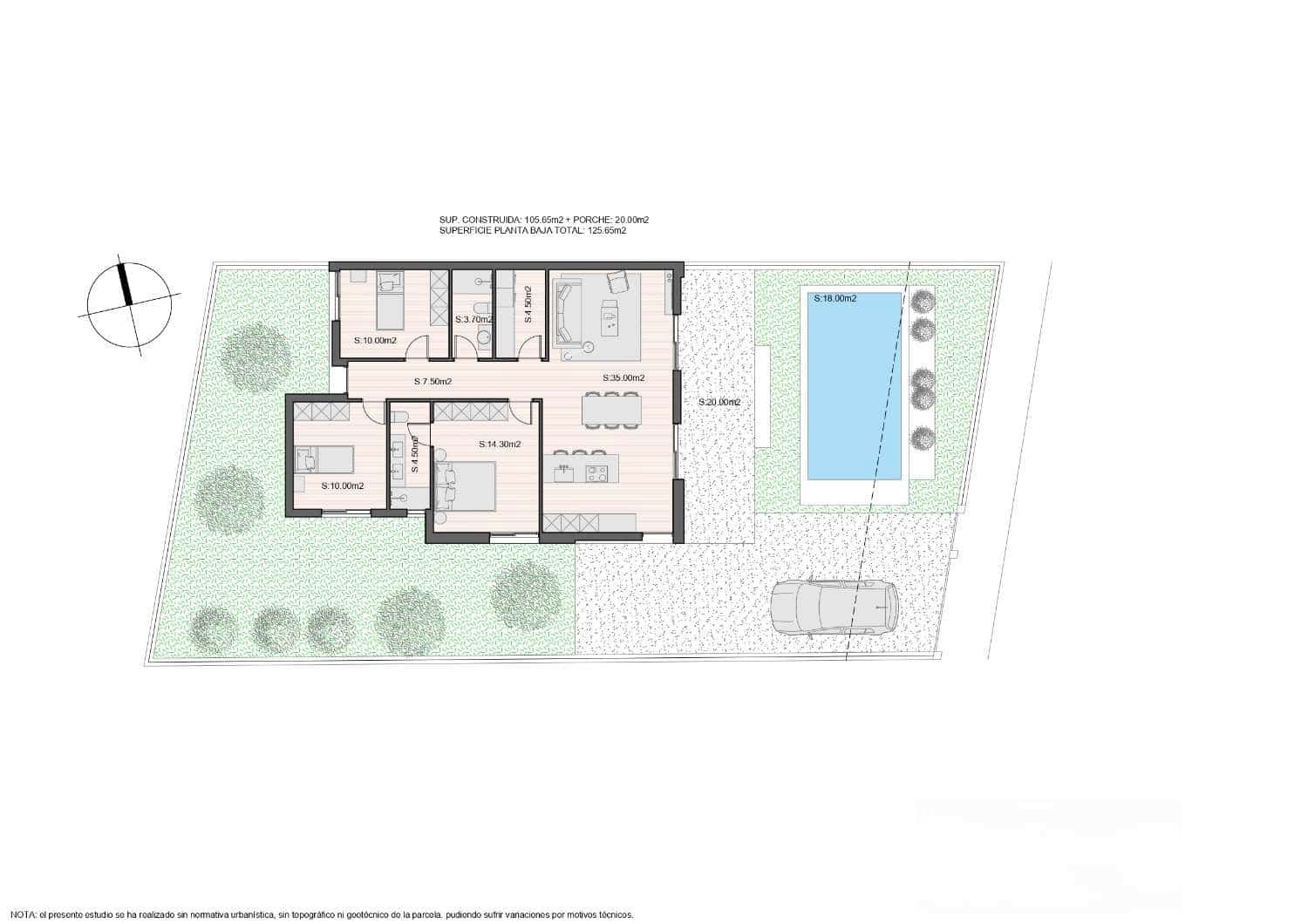 3 sovrum Villa till salu i Molina de Segura med pool - 409 000 € (Ref: 9777771)