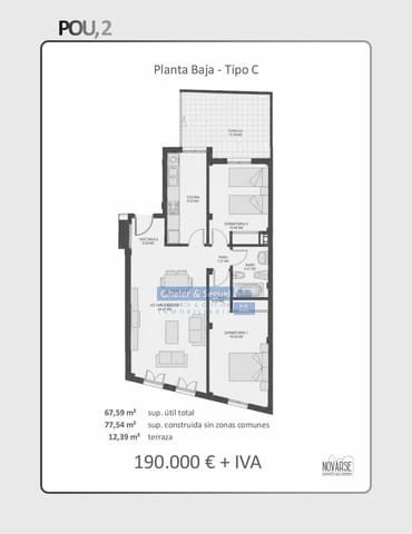 2 soveværelse Lejlighed til salg i Petrés - € 175.000 (Ref: 10167525)
