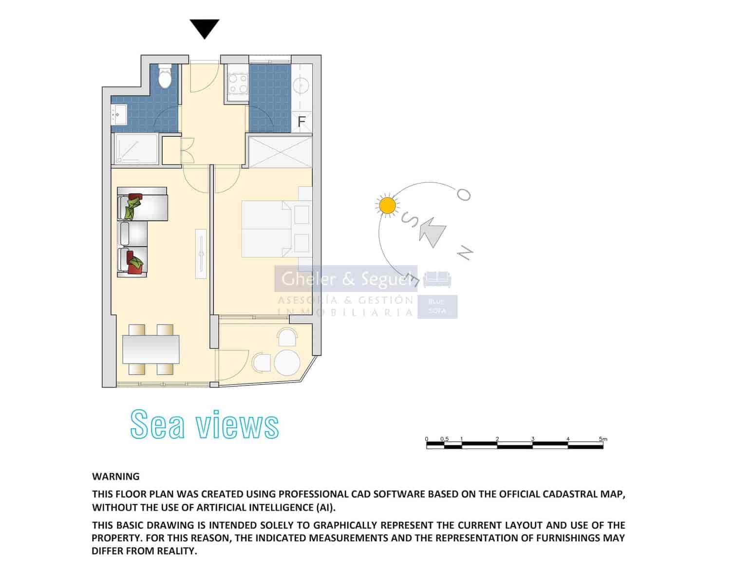 Apartamento de 1 habitación en Cullera en venta - 170.000 € (Ref: 9522733)