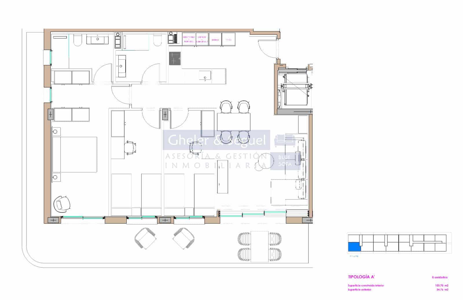 3 bedroom Apartment for sale in Moncofa with pool - € 298,000 (Ref: 9522766)