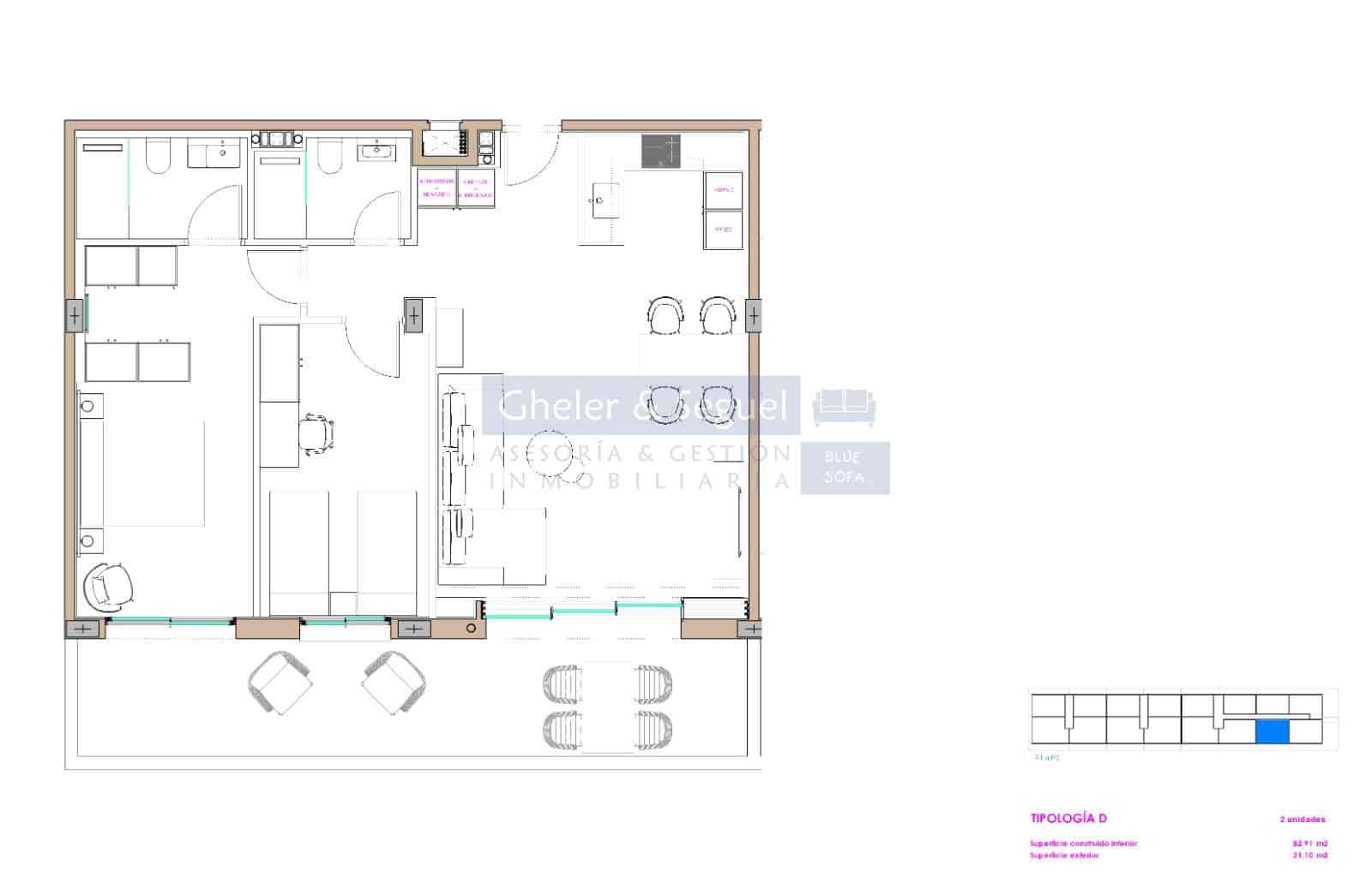 3 bedroom Apartment for sale in Moncofa with pool - € 298,000 (Ref: 9522766)