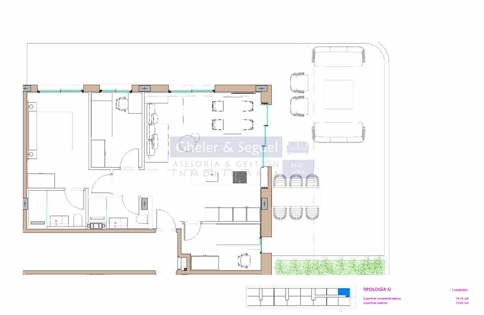 3 bedroom Apartment for sale in Moncofa with pool - € 298,000 (Ref: 9522766)