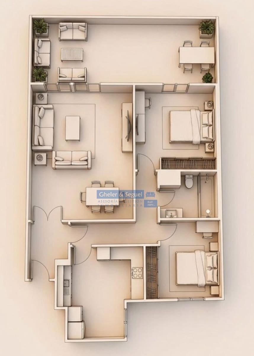 2 bedroom Penthouse for rent in Sagunto / Sagunt - € 950 (Ref: 9566552)