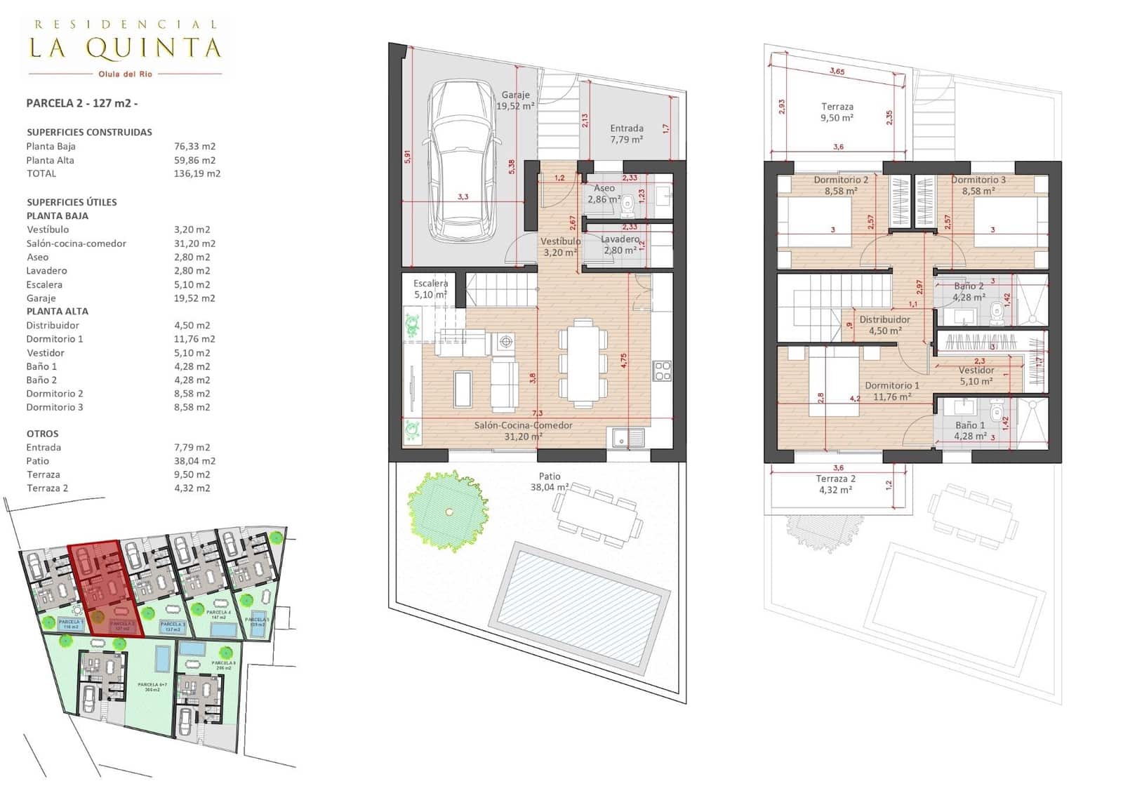 3 soverom Rekkehus til salgs i Olula del Rio med garasje - € 260 000 (Ref: 8055013)