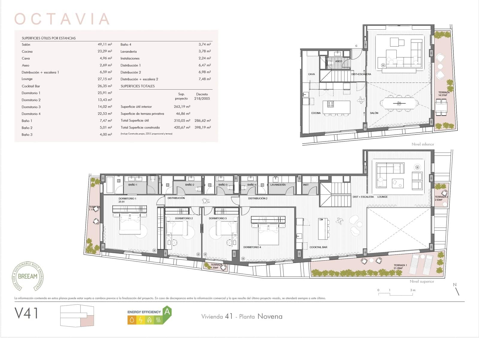 4 soverom Penthouse til salgs i Malaga by med svømmebasseng garasje - € 6 350 000 (Ref: 8893039)