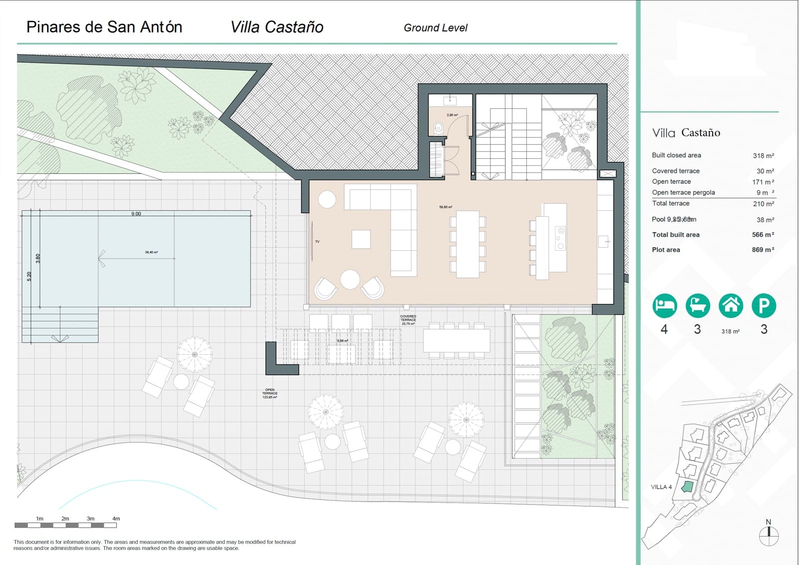 4 sypialnia Willa na sprzedaż w Miasto Malaga z basenem garażem - 2 700 000 € (Ref: 9504160)