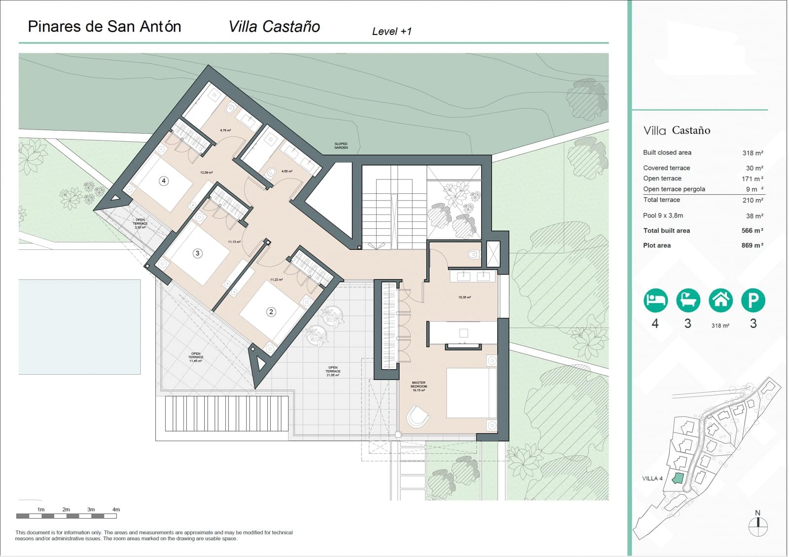 4 sypialnia Willa na sprzedaż w Miasto Malaga z basenem garażem - 2 700 000 € (Ref: 9504160)