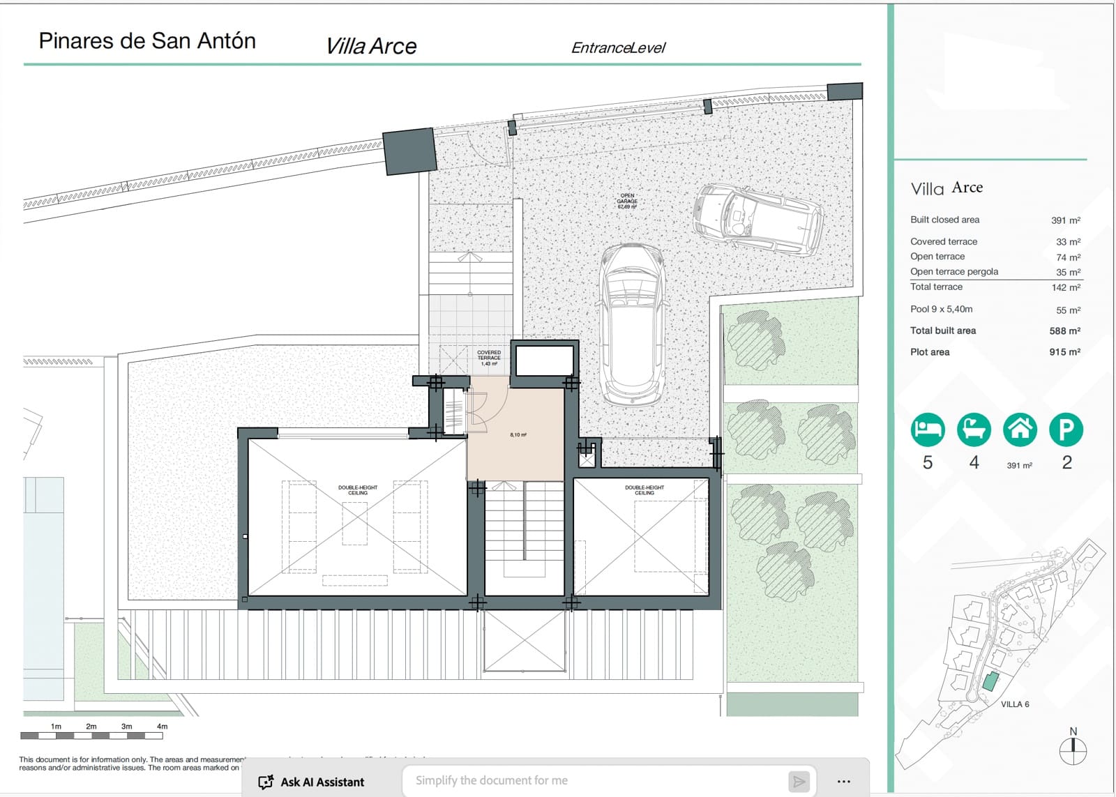5 camera da letto Villa in vendita in Malaga citta con piscina garage - 4.200.000 € (Rif: 9504161)