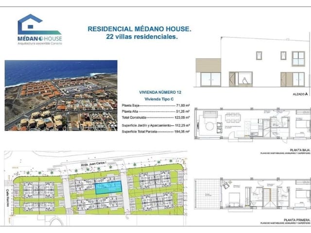 3 makuuhuone Huvila myytävänä paikassa El Medano, Granadilla de Abona - 468 606 € (Ref: 8637095)