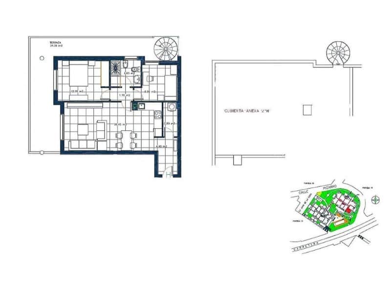 2 sypialnia Penthouse na sprzedaż w Los Abrigos - 500 000 € (Ref: 9639341)