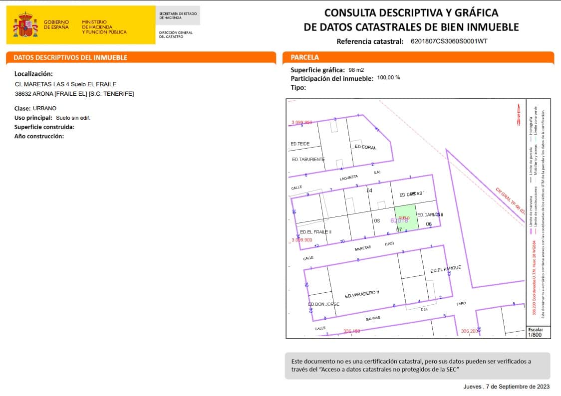 Bouwgrond te koop in Costa Adeje - € 65.000 (Ref: 8969867)