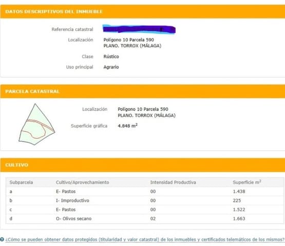 Mark till salu i Torrox - 39 995 € (Ref: 9404536)