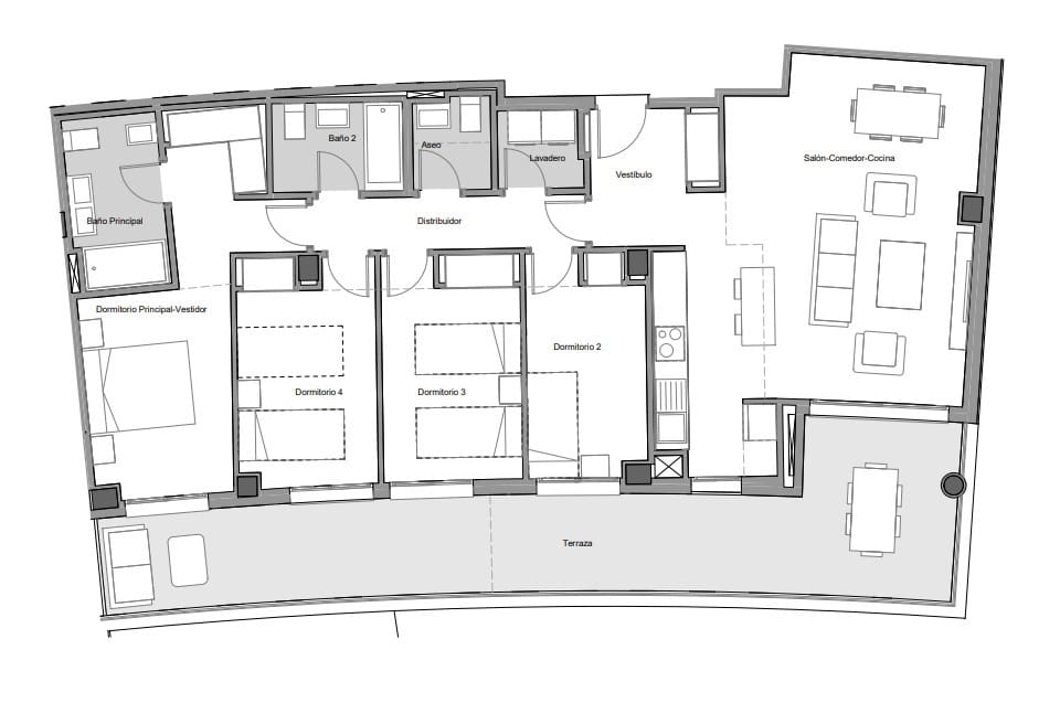 2 slaapkamer Appartement te koop in Estepona met zwembad garage - € 470.000 (Ref: 8600372)