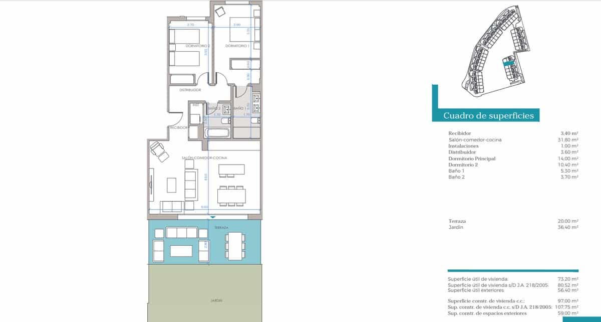 2 soveværelse Lejlighed til salg i Cancelada med swimmingpool garage - € 443.800 (Ref: 8600373)