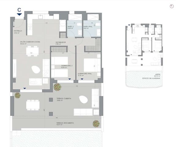 3 chambre Appartement à vendre à Estepona avec piscine garage - 299 000 € (Ref: 8600397)