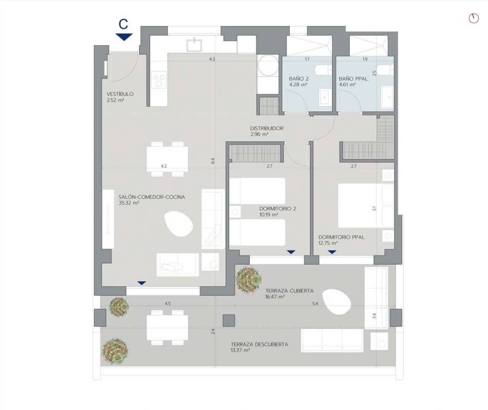 3 chambre Appartement à vendre à Estepona avec piscine garage - 299 000 € (Ref: 8600397)