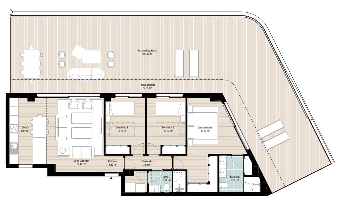 3 makuuhuone Huoneisto myytävänä paikassa Marbella - 880 000 € (Ref: 8604890)
