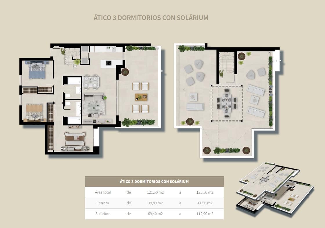 3 slaapkamer Penthouse te koop in Marbella met zwembad garage - € 990.000 (Ref: 8604903)