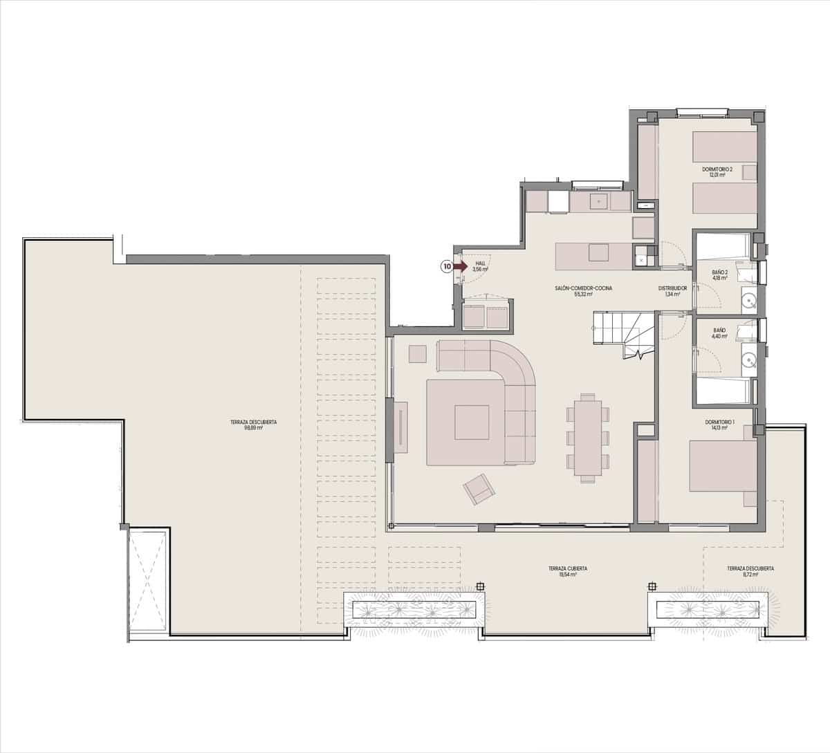 2 sypialnia Apartament na sprzedaż w Los Flamingos z basenem garażem - 743 000 € (Ref: 8604907)
