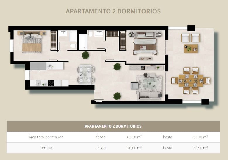 2 slaapkamer Appartement te koop in Estepona - € 375.000 (Ref: 8623281)