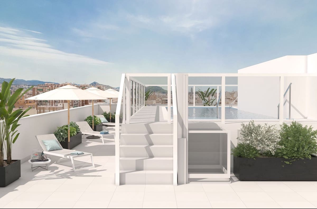 1 sovrum Lägenhet till salu i Malaga stad med pool garage - 350 000 € (Ref: 9746035)